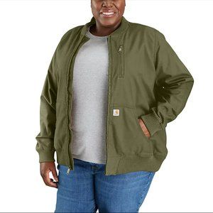 Olive Green Carhartt Bomber Jacket